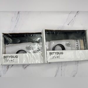 2)Betydlig IKEA Black Curtain Rod Bracket Single New In Box #60217228